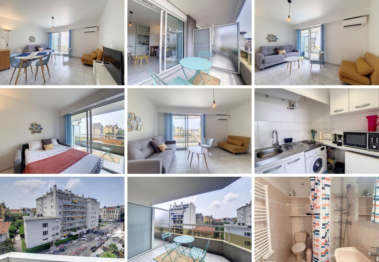 Studio in Nice - Nouveau! N&J  - COCOON AZUR  - Terrace in the heart of Libération area