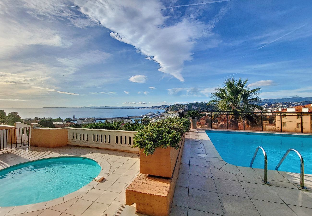 Studio in Nice - N&J - HUBLOT VUE MER- Pool - Parking