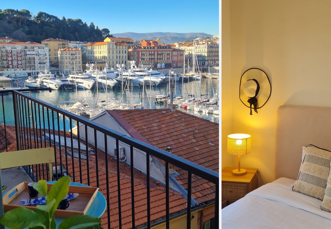 Apartment in Nice - N&J - REVE BLEU - VIEW PORT - BALCONY 