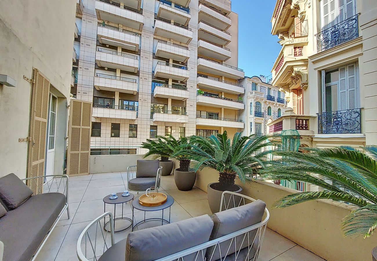 Apartment in Nice - N&J - PALMIERS TERRASSE - Central - Terrace 