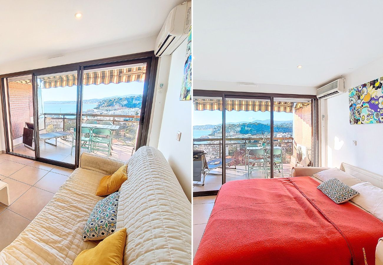 Apartment in Nice - New! N&J - PANORAMA AZUR - Sea View - Parking