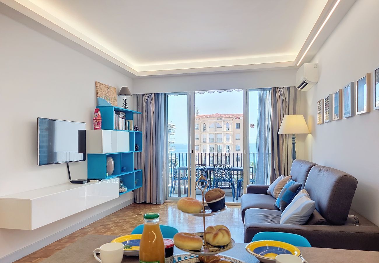 Appartement à Nice - N&J - BLEU AZUR VUE MER - Central - Proche Mer