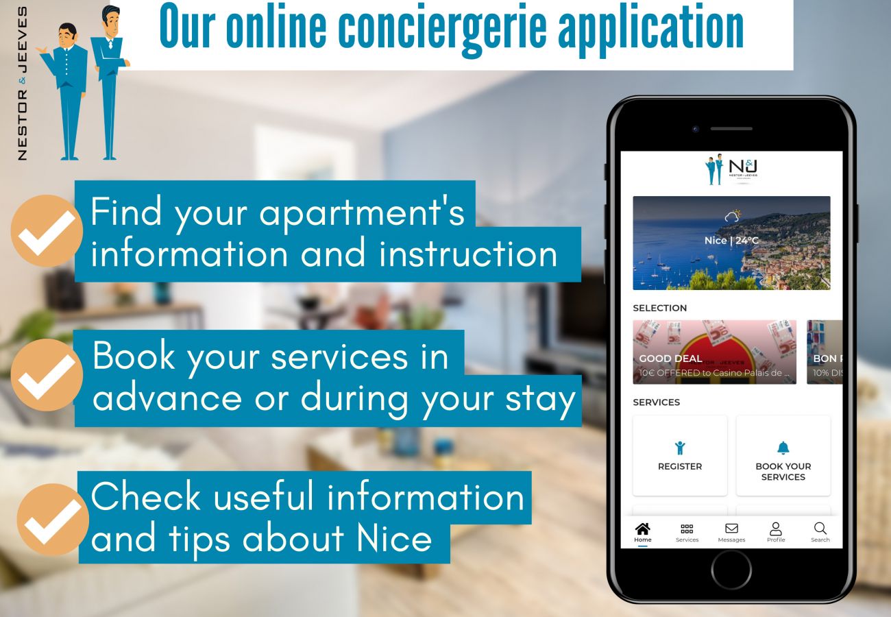 Appartement à Nice - N&J - VANINA - Proche Mer - Parking gratuit