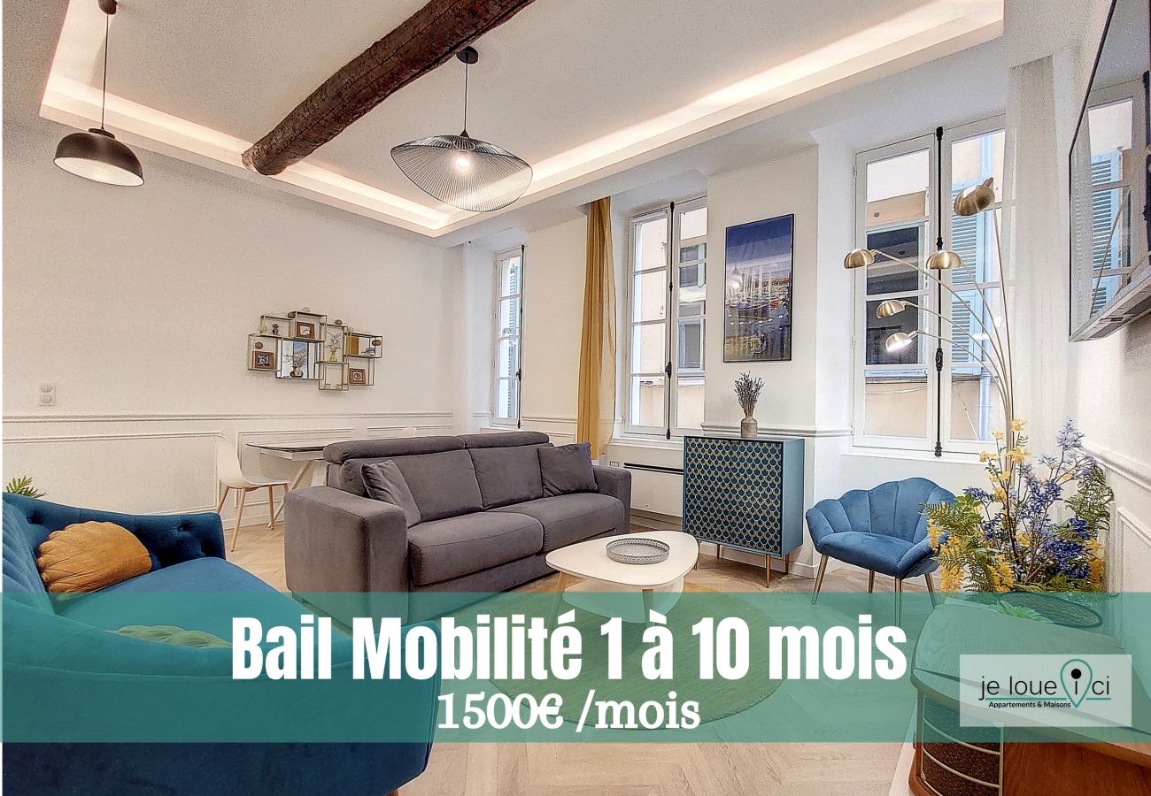 Appartement à Nice - AZUR ROSSETTI- BAIL MOBILITE ENTRE 1 ET 10 MOIS