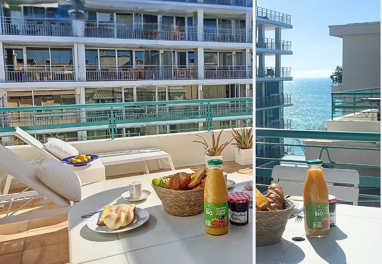 Appartement à Nice - N&J  - LA MAREE BLEUE - Terrasse - Très proche mer 