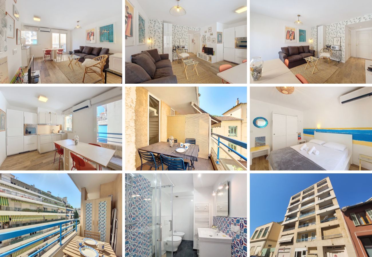 Appartement à Nice - Nouveau! N&J  - ETOILE DE MER - 2 Balcons - Central